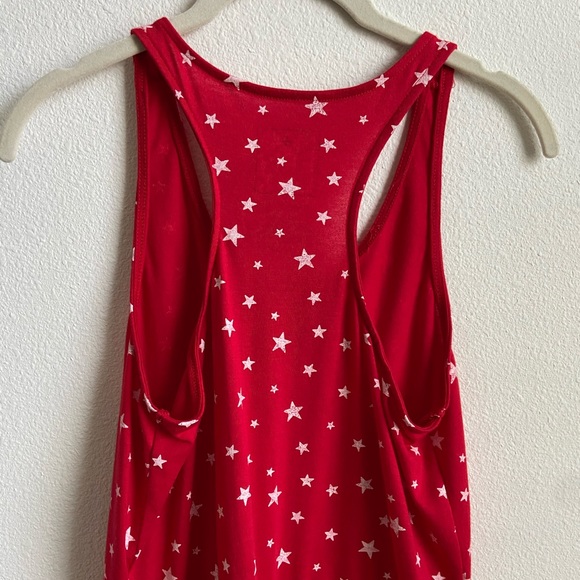 modern lux | red & white star print romper - Picture 8 of 11